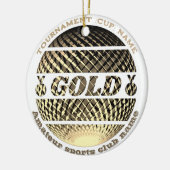 Goldmedaille, 1. Platz Siegerin Sticker Keramik Ornament (Links)