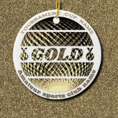 Goldmedaille, 1. Platz Siegerin Sticker Keramik Ornament