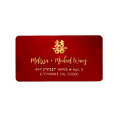 Goldmedaille Adressaufkleber (Vorne)