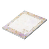 Goldmedaille Aqua Glitzer Traumhaft Lila Meerjungf Notizblock (Rotiert)