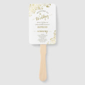 Goldmedaille auf dem Programm der weißen Eleganten Fächer (Vorderseite)