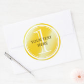 Goldmedaille-Aufkleber und Siegel mit Sonderpreis Runder Aufkleber (Umschlag)