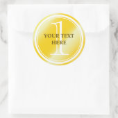 Goldmedaille-Aufkleber und Siegel mit Sonderpreis Runder Aufkleber (Tasche)