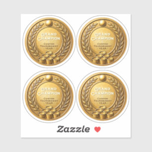 Goldmedaille Beer Pong Turniermeisterschaft Aufkleber