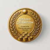 Goldmedaille Beer Pong Turniermeisterschaft Button (Vorderseite)