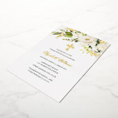 Goldmedaille Blumen Taufen Einladung (Gedreht)