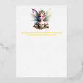 Goldmedaille-Brautparty Folieneinladung (Rückseite)