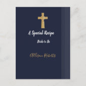 Goldmedaille Brautparty Recipe Postkarte (Vorderseite)