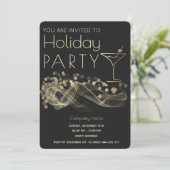 Goldmedaille Cocktailparty Einladung (Stehend Vorderseite)