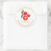 Goldmedaille Cranberry Jam Label | weiß Runder Aufkleber (Tasche)