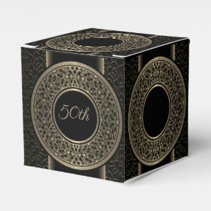 Goldmedaille Cube Favor Box zum 50. Jubiläum Geschenkschachtel