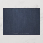 Goldmedaille Deko Vintage Hochzeit Empfang Begleitkarte (Rückseite)