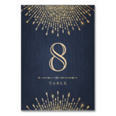 Goldmedaille Deko Vintage Hochzeit Tischnummer (Vorderseite)