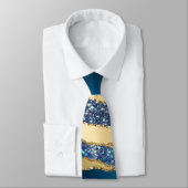 Goldmedaille der Blauen Marine Glitzer feiert Hoch Krawatte (Gebunden)