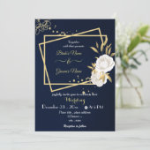 Goldmedaille der Blume Einladung (Stehend Vorderseite)