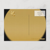 Goldmedaille der Friedensbibel Vers christlicher G Postkarte (Rückseite)