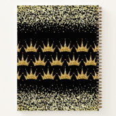 Goldmedaille der Königin der Prinzessin-Krone Notizblock (Rückseite)