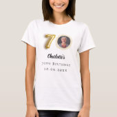 Goldmedaille des 70. Geburtstags T-Shirt (Vorderseite)