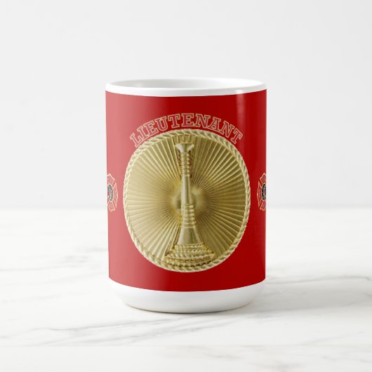 Goldmedaille des Feuerwehrleutnants Kaffeetasse (Mittel)