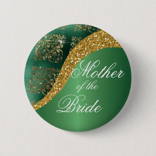 Goldmedaille des Glitzer Green Metallic Mother of  Button (Vorderseite)