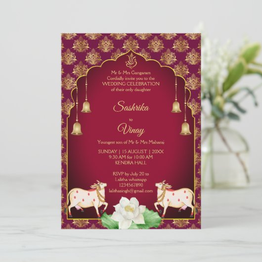 Goldmedaille Einladung (Stehend Vorderseite)