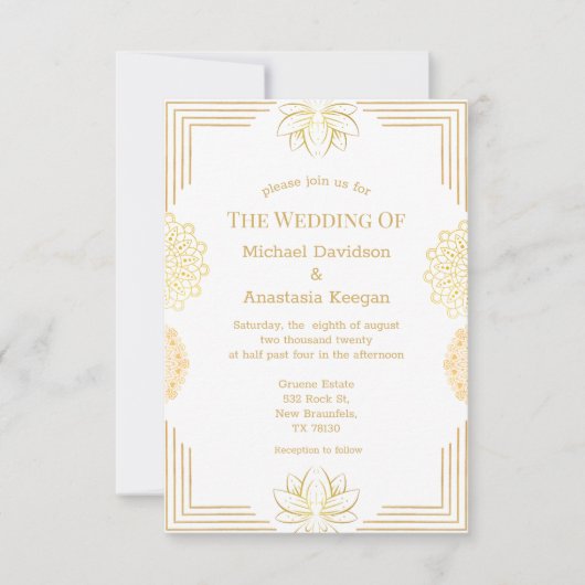 Goldmedaille Einladung (Vorderseite)