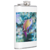 Goldmedaille, farbiger niedlicher Fisch Flachmann (Rechts)