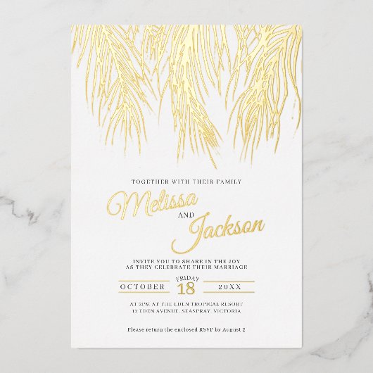 Goldmedaille Folieneinladung (Vorderseite)