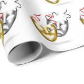 Goldmedaille für Comedy Geschenkpapier (Rolleneckpunkt)