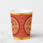 Goldmedaille für das chinesische Pferd 2026 - PC Pappbecher (Links)