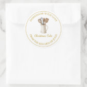 Goldmedaille für das Küchengeschäft | weiß Runder Aufkleber (Tasche)