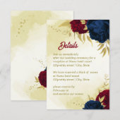 Goldmedaille für die Blume Begleitkarte (Vorne/Hinten)