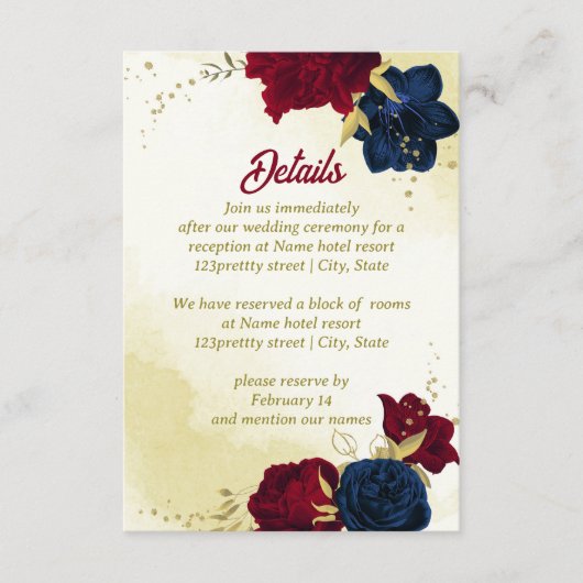 Goldmedaille für die Blume Begleitkarte (Vorderseite)