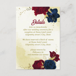 Goldmedaille für die Blume Begleitkarte