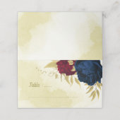 Goldmedaille für die Blume Platzkarte (Außenseite Aufgefaltet)