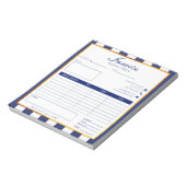 Goldmedaille für die fette Marineinfanterie Notizblock (Rotiert)