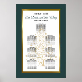 Goldmedaille für die Hochzeit im Winter Poster