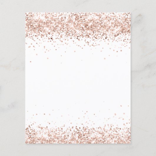 Goldmedaille für die Rose Quinceanera Flyer (Hinten)