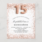 Goldmedaille für die Rose Quinceanera Flyer (Vorne)