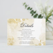 Goldmedaille für Hochzeiten im Wasser Begleitkarte (Stehend Vorderseite)