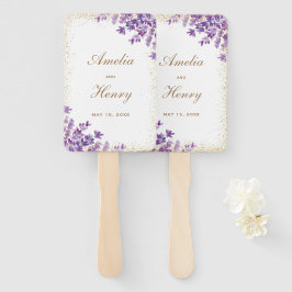 Goldmedaille für Lila Wasserfarben Fächer