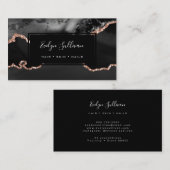 Goldmedaille für Schwarz und Rose Visitenkarte (Vorne/Hinten)