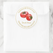 Goldmedaille für Tomato Sauce | weiß Runder Aufkleber (Tasche)