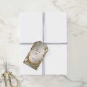 Goldmedaille für Verzierte Blütenblätter Geschenkanhänger (Mit Garn)