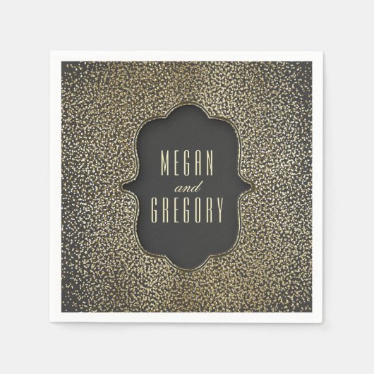 Goldmedaille für Vintage Glamour Serviette (Vorderseite)