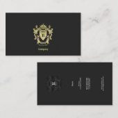 Goldmedaille für Waffen Visitenkarte (Vorne/Hinten)