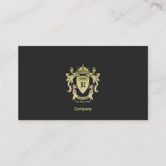 Goldmedaille für Waffen Visitenkarte (Vorderseite)