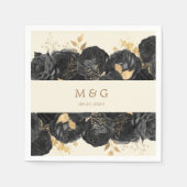 Goldmedaille für Wasserfarben-Rose Serviette (Vorderseite)