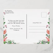 Goldmedaille für Wassersport Folien Feiertagspostkarte (Rückseite)