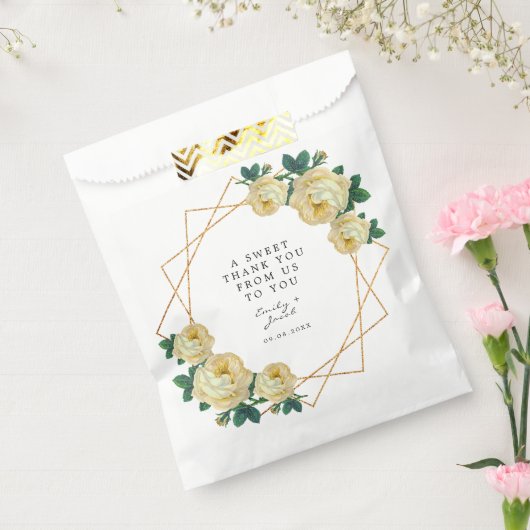 Goldmedaille Geo Elegante Hochzeit der Gelben Glit Geschenktütchen (Versiegelt)